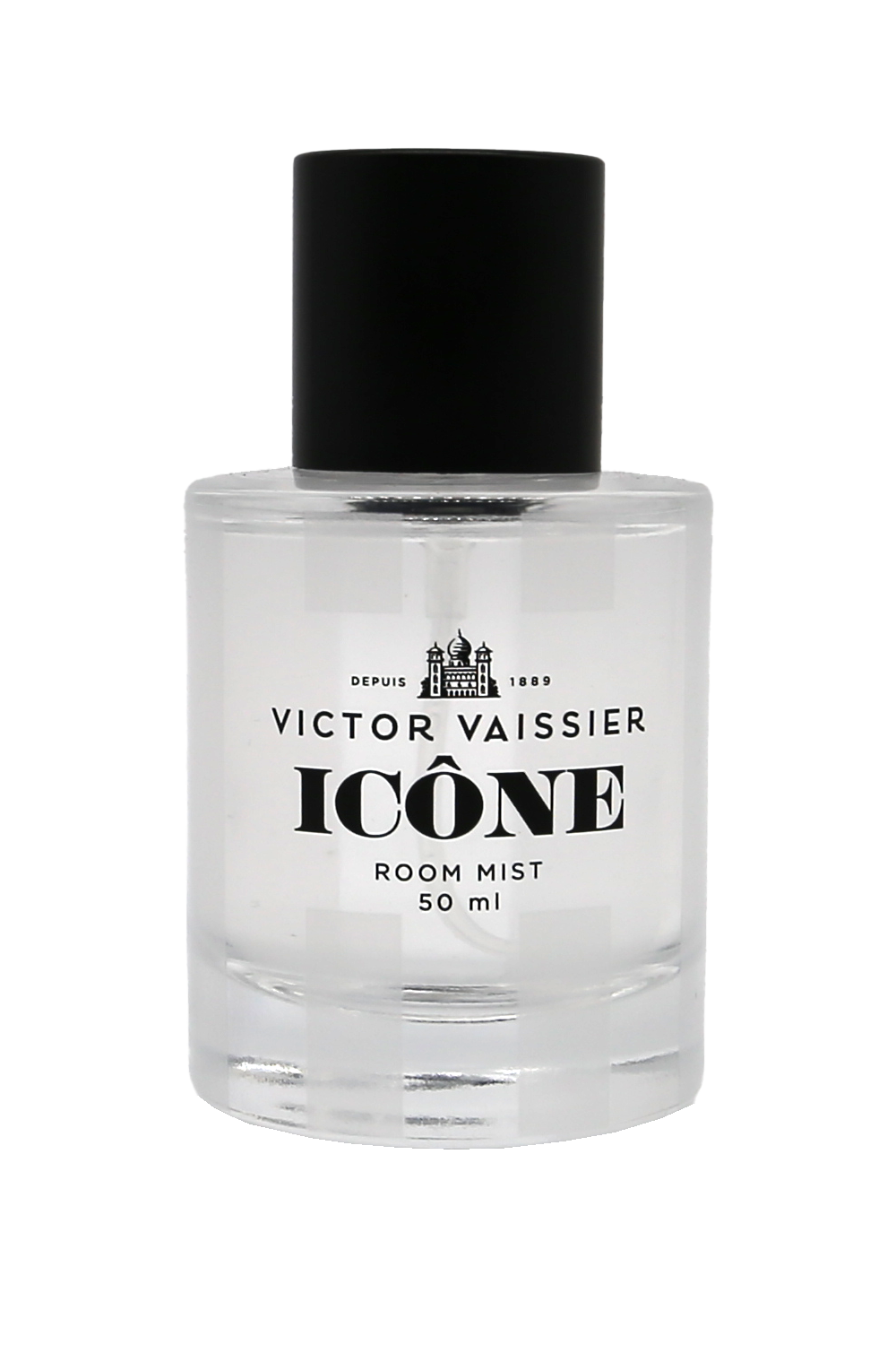 Room Mist Icone rumsdoft i glasflaska med spray och stilren etikett