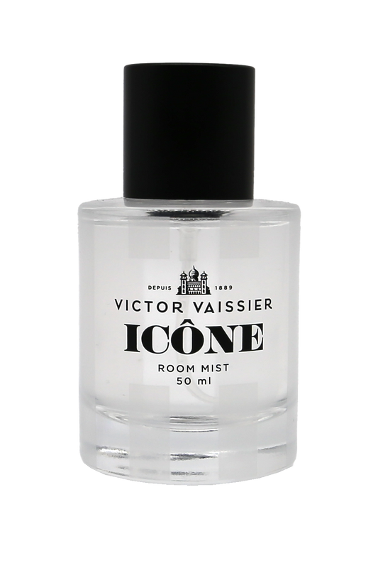 Room Mist Icone rumsdoft i glasflaska med spray och stilren etikett